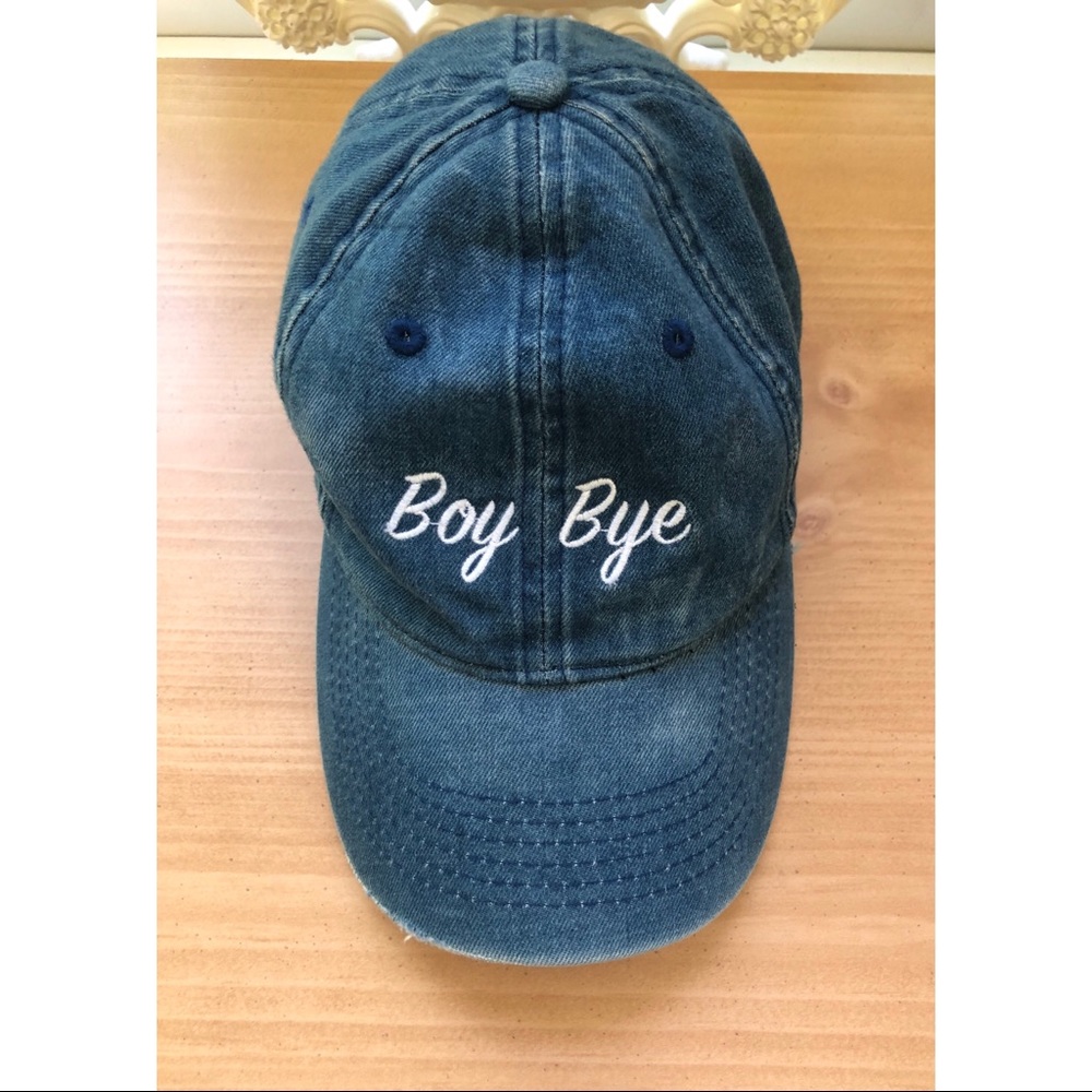 boy bye denim hat